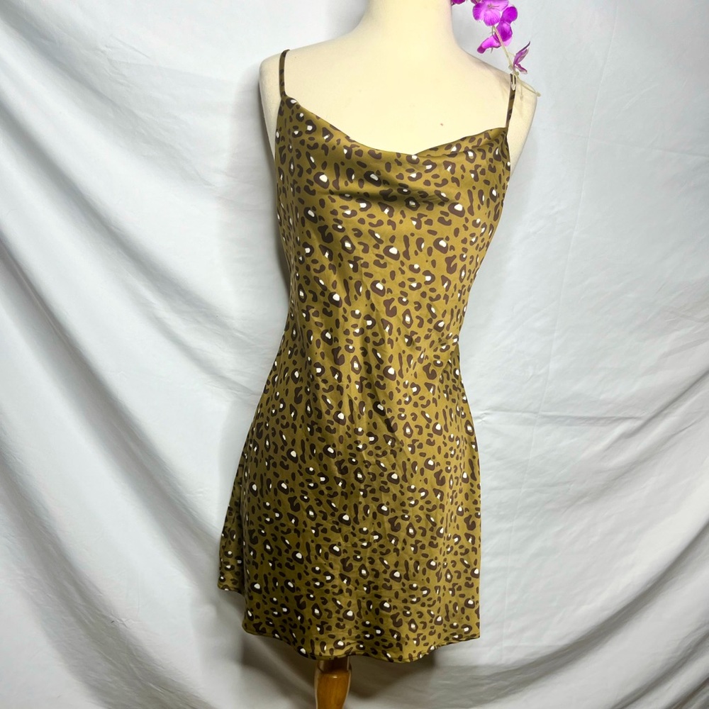 cheetah urban outfitters spaghetti strap dress S/M like New